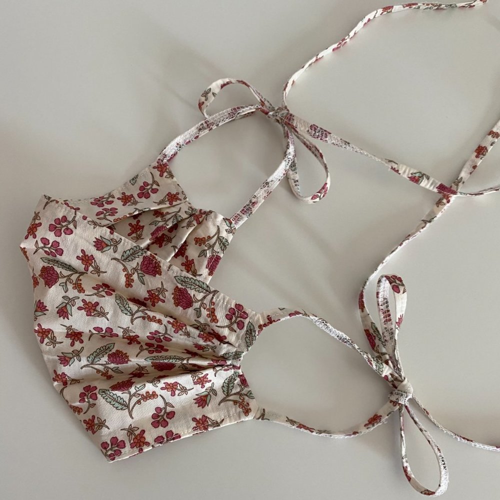 Homemade Cotton Face Mask & Matching Scrunchie - Picture 2 of 3